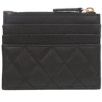 Chanel Quilted CC Logo Leather Black Fragment Case Wallet — view 3