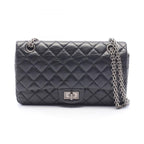Chanel Shoulder Bag 2.55 Quilted Mademoiselle Chain Black Leather Double Flap