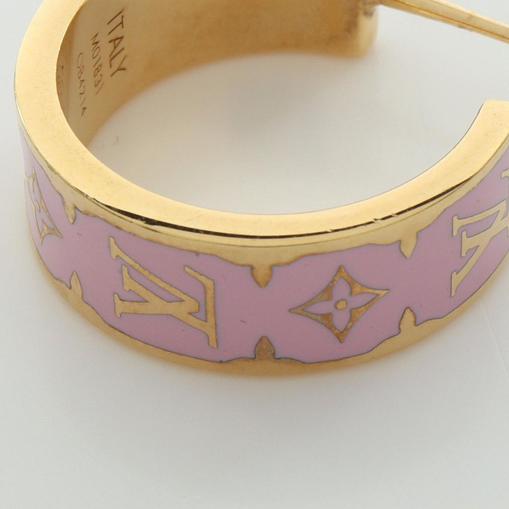 Louis Vuitton Earrings Nanogram Enamel Hoop — view 5