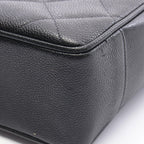 Chanel Tote Quilted Black Caviar Leather Chain — view 9