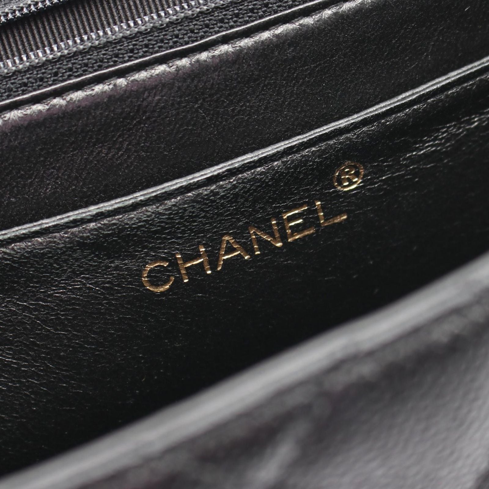 Chanel Handbag Quilted Top Handle Bag Black Caviar Leather — view 4