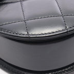 Chanel Shoulder Bag Quilted Black Leather Chain — view 8