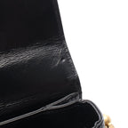 Chanel Shoulder Bag Quilted Black Leather Chain — view 7