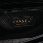 Chanel Shoulder Bag Quilted Black Leather Chain — view 4