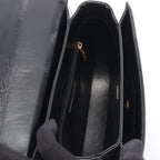 Chanel Shoulder Bag Quilted Black Leather Chain — view 3