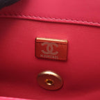 Chanel Shoulder Bag Quilted Flap Magenta Leather Chain — view 5