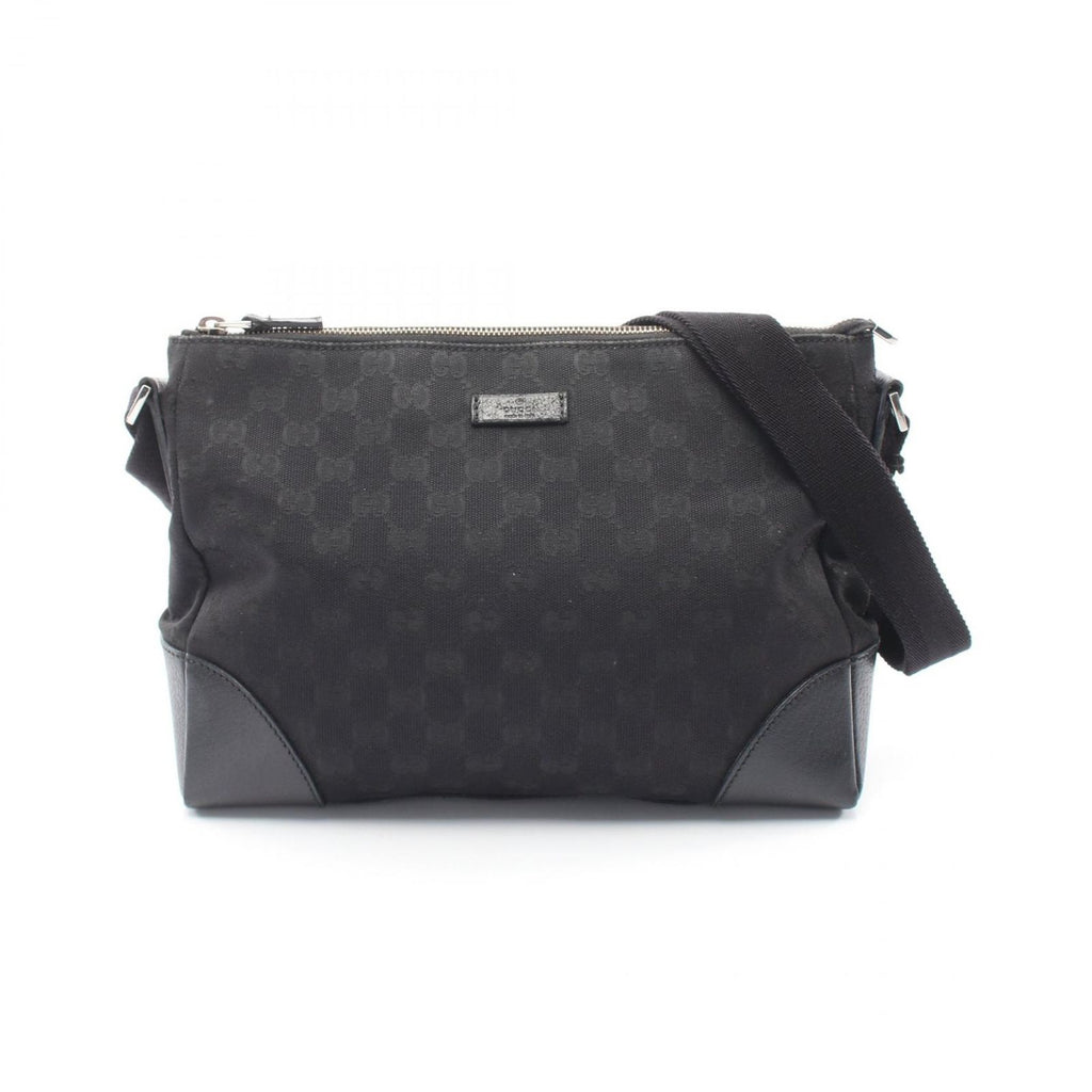 Gucci Shoulder Bag GG Canvas Black