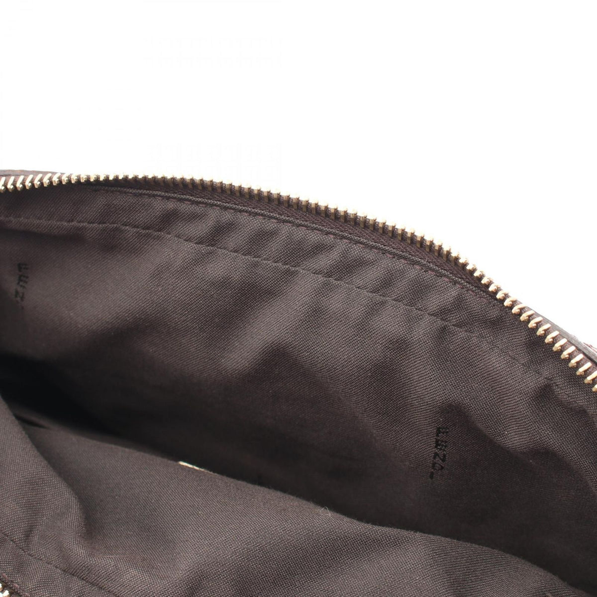 Fendi Shoulder Bag Zucchi Beige Canvas Leather — view 8