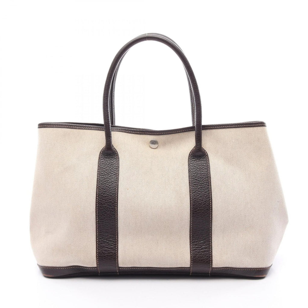Hermes Tote Garden Party PM Ecru Brown