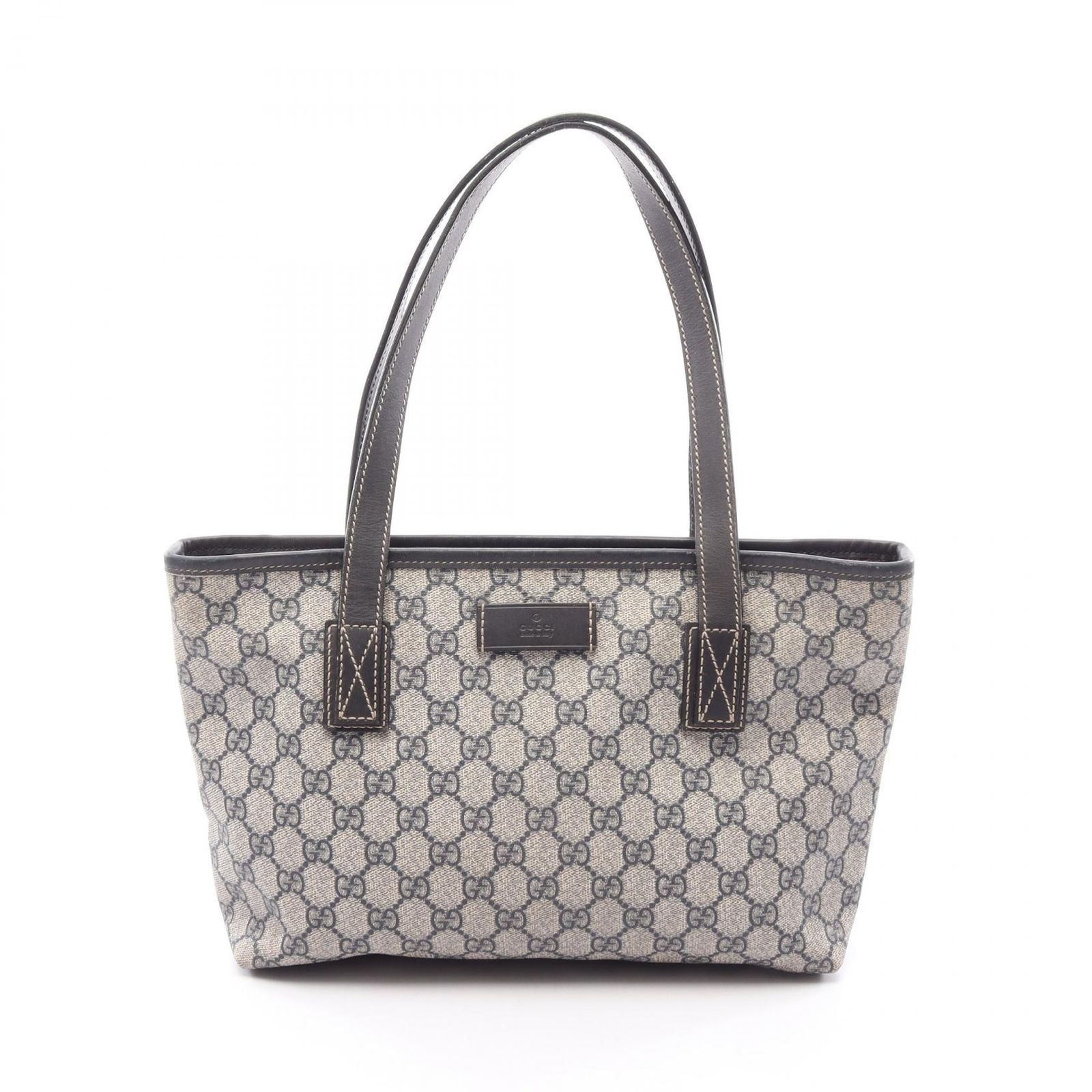 Gucci Tote GG Spuri Beige Navy Leather