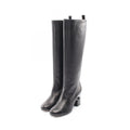 Chanel Boots Pearl Long Leather