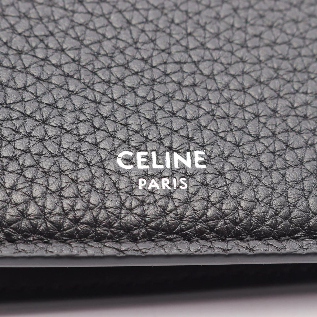 Celine Bi Foldwallet Black Leather Wallet — view 5