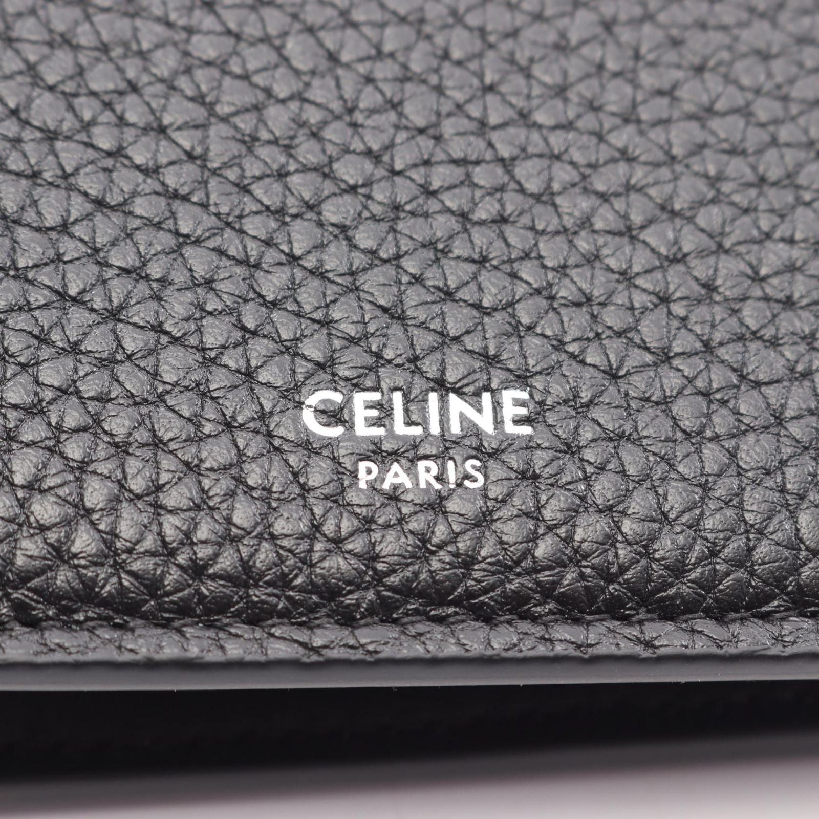 Celine Bi Foldwallet Black Leather Wallet — view 5