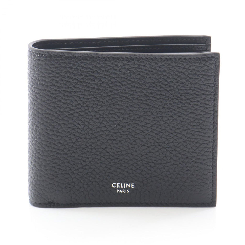 Celine Bi Foldwallet Black Leather Wallet