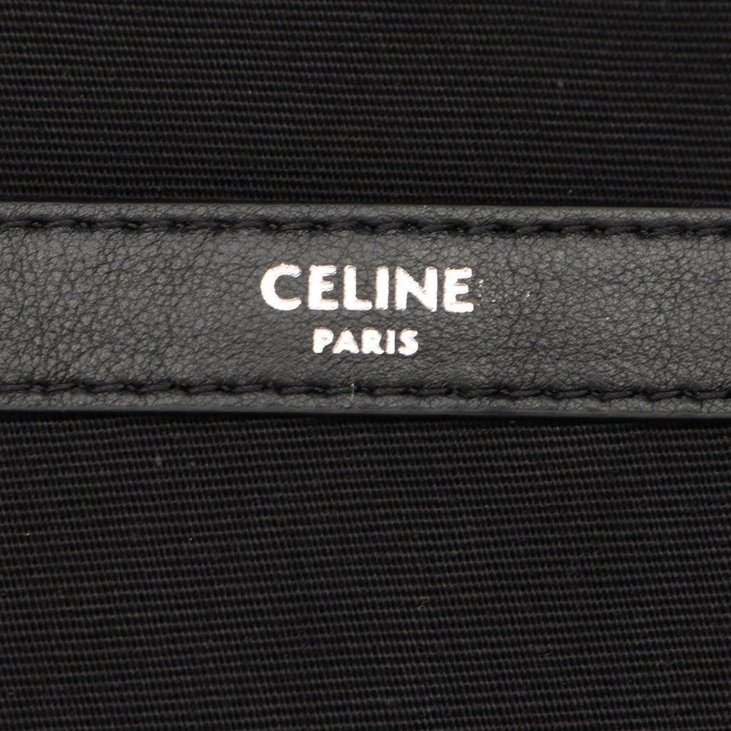 Celine Backpack Back Triomphe Black Leather Backpack — view 4