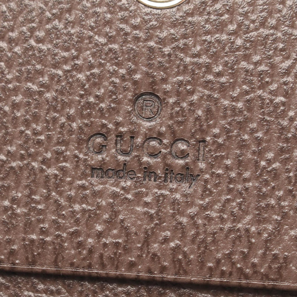 Gucci Bi Foldwallet Ophidia Sherry Line GG Spuri Beige Leather Wallet — view 5