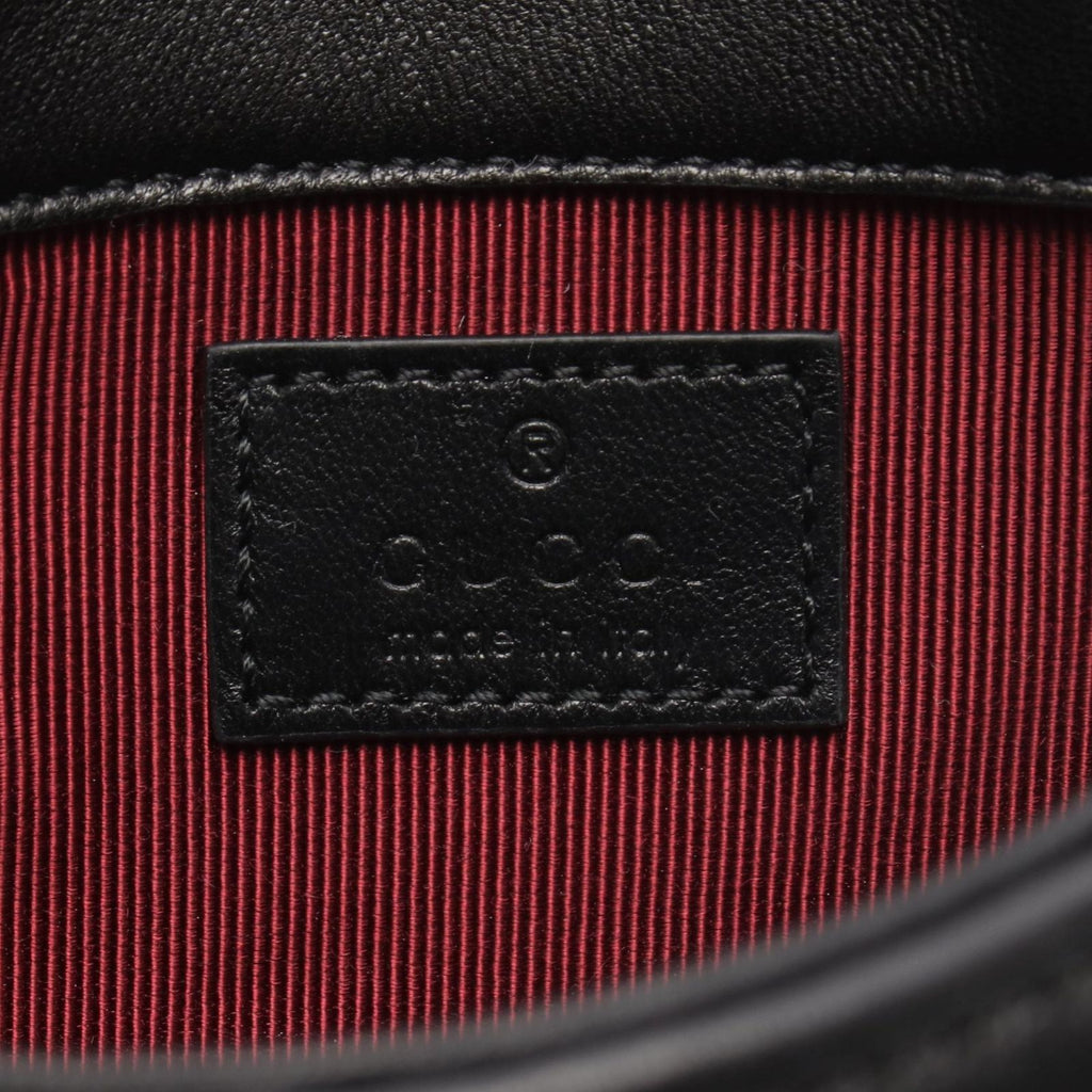 Gucci Shoulder Bag GG Marmont Mini Black Leather — view 4