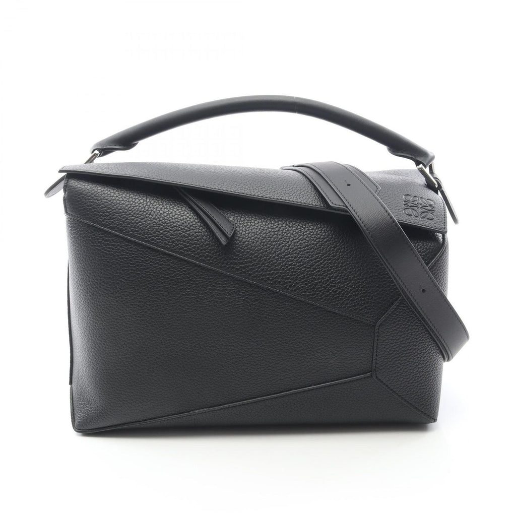 Loewe Puzzle Edge 2-Way Black Leather Shoulder