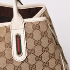 Gucci Tote Bag Ivory White Sherry Line — view 4