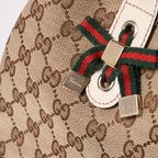 Gucci Tote Bag Ivory White Sherry Line — view 6