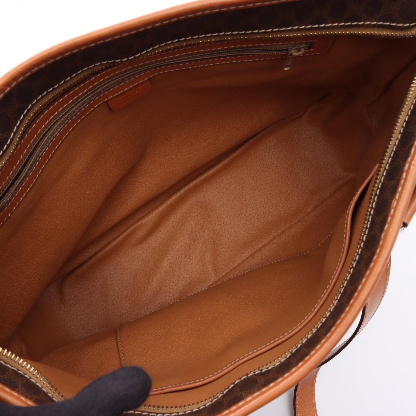 Celine Tote Macadam brown Leather Shoulder — view 3