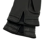 Hermes Chaine D'ancre Gloves 7.5 Leather Black — view 4