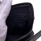 Hermes Chaine D'ancre Gloves 7.5 Leather Black — view 7