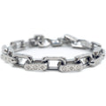 Louis Vuitton Bracelet Mini Monogram Chain Silver