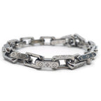Louis Vuitton Bracelet Mini Monogram Chain Silver — view 2