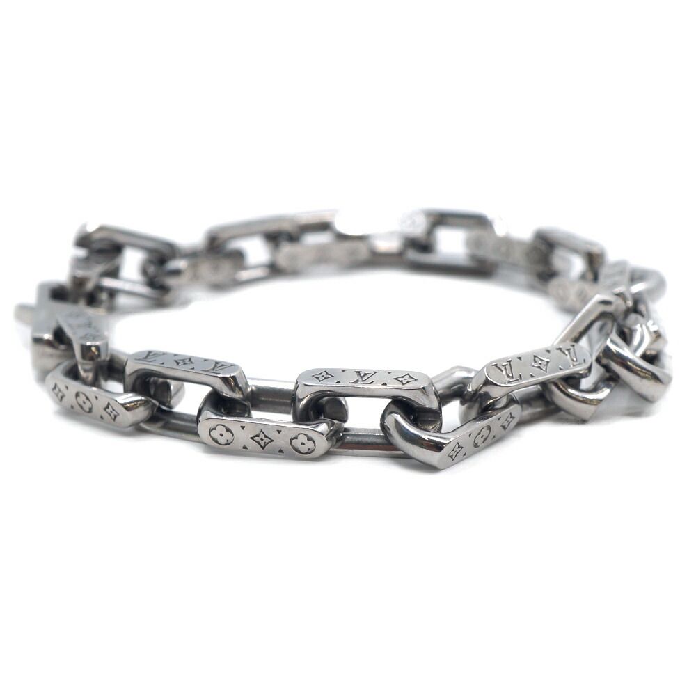 Louis Vuitton Bracelet Mini Monogram Chain Silver — view 4
