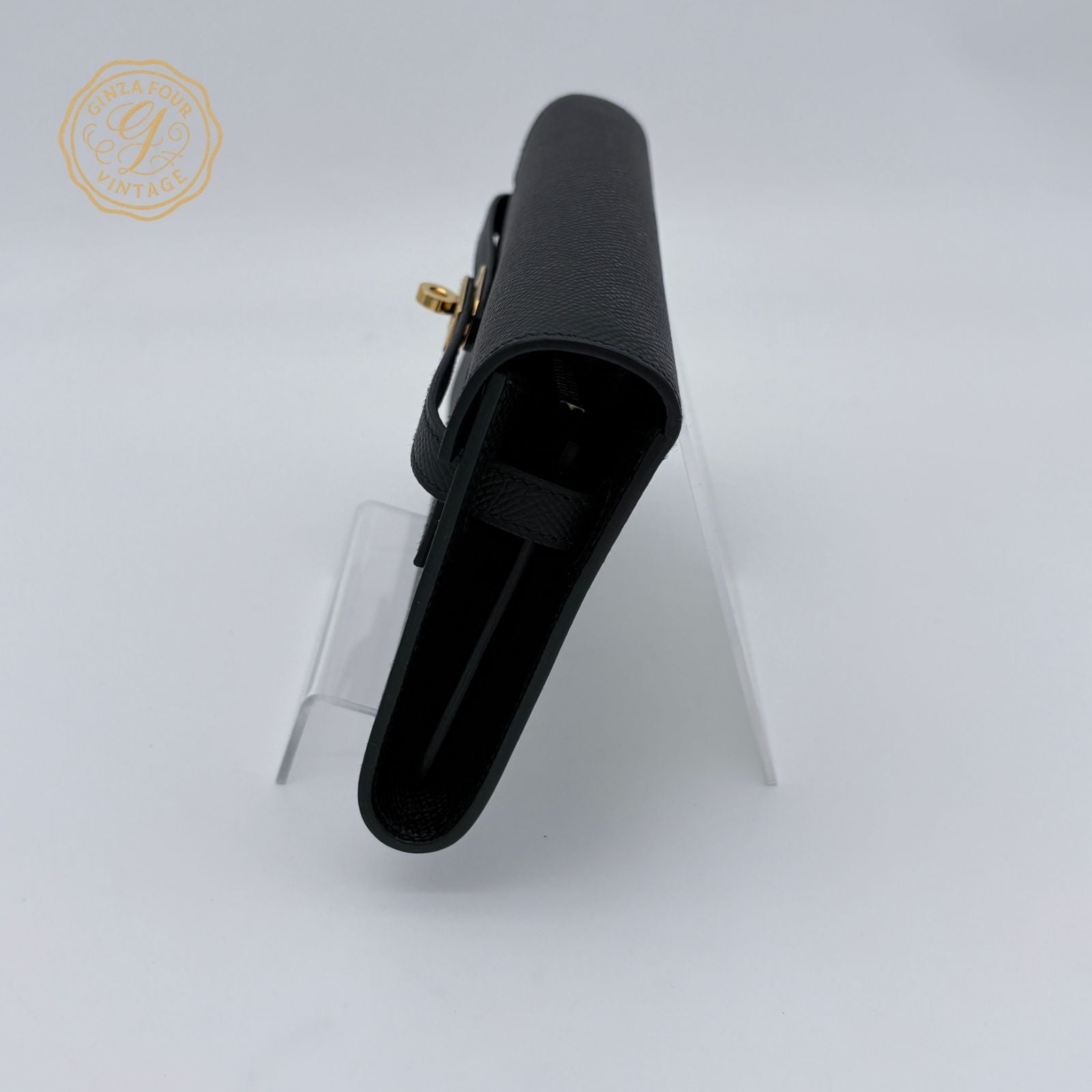 Hermes Kelly Long Tougo Epsom Black Gold — view 3