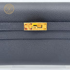 Hermes Kelly Long Tougo Epsom Black Gold — view 5