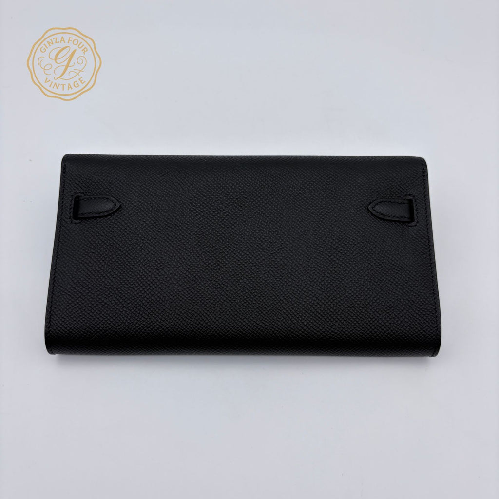 Hermes Kelly Long Tougo Epsom Black Gold — view 2