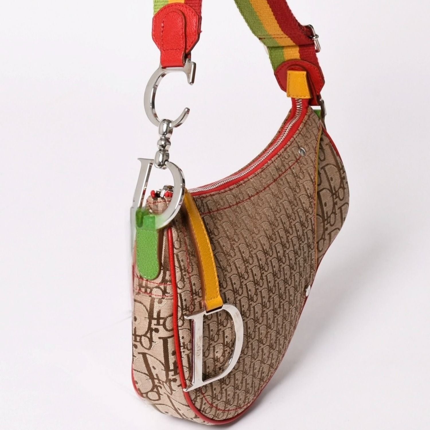 Dior Rasta Trotter Saddle Bag Galliano Era Color Silver — view 3
