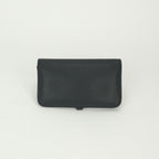 Hermes Dogon GM Duo Wallet Togo Noir Black Silver Coin Purse — view 2