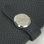 Hermes Dogon GM Duo Wallet Togo Noir Black Silver Coin Purse — view 8