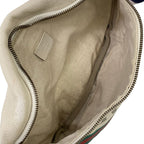 Gucci Waist Pouch Print Ivory Green Multi Leather — view 7