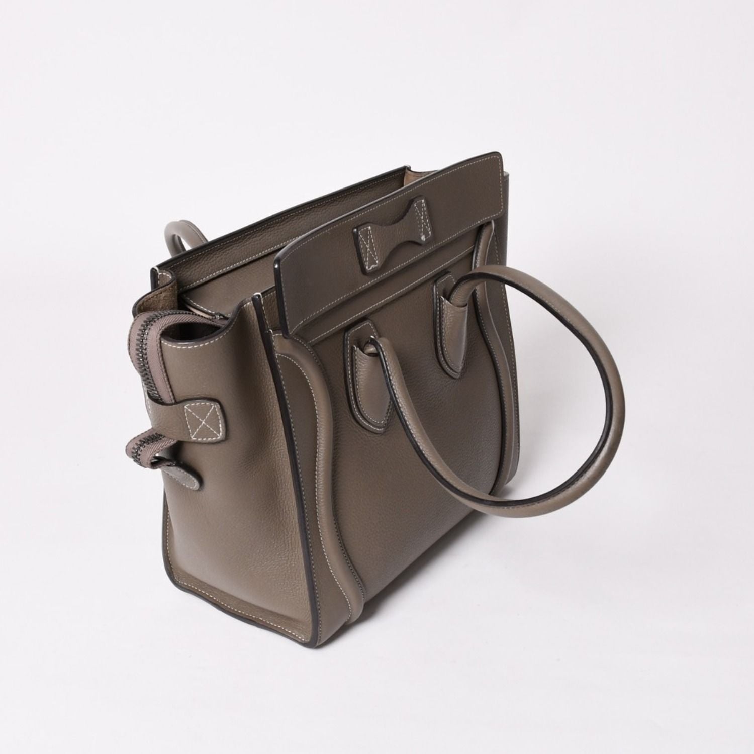 Celine Bag Luggage Micro Slim Gray Handbag Hedi Slimane — view 5