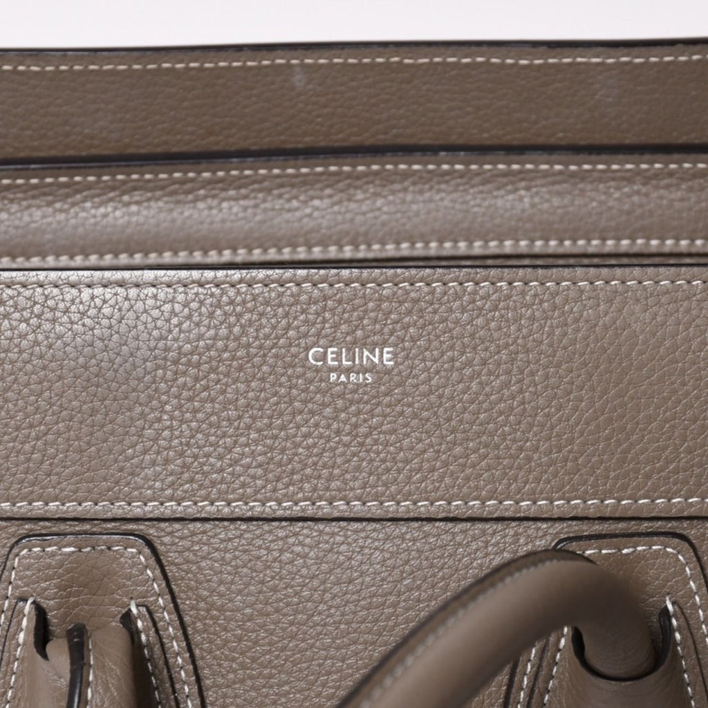 Celine Bag Luggage Micro Slim Gray Handbag Hedi Slimane — view 6