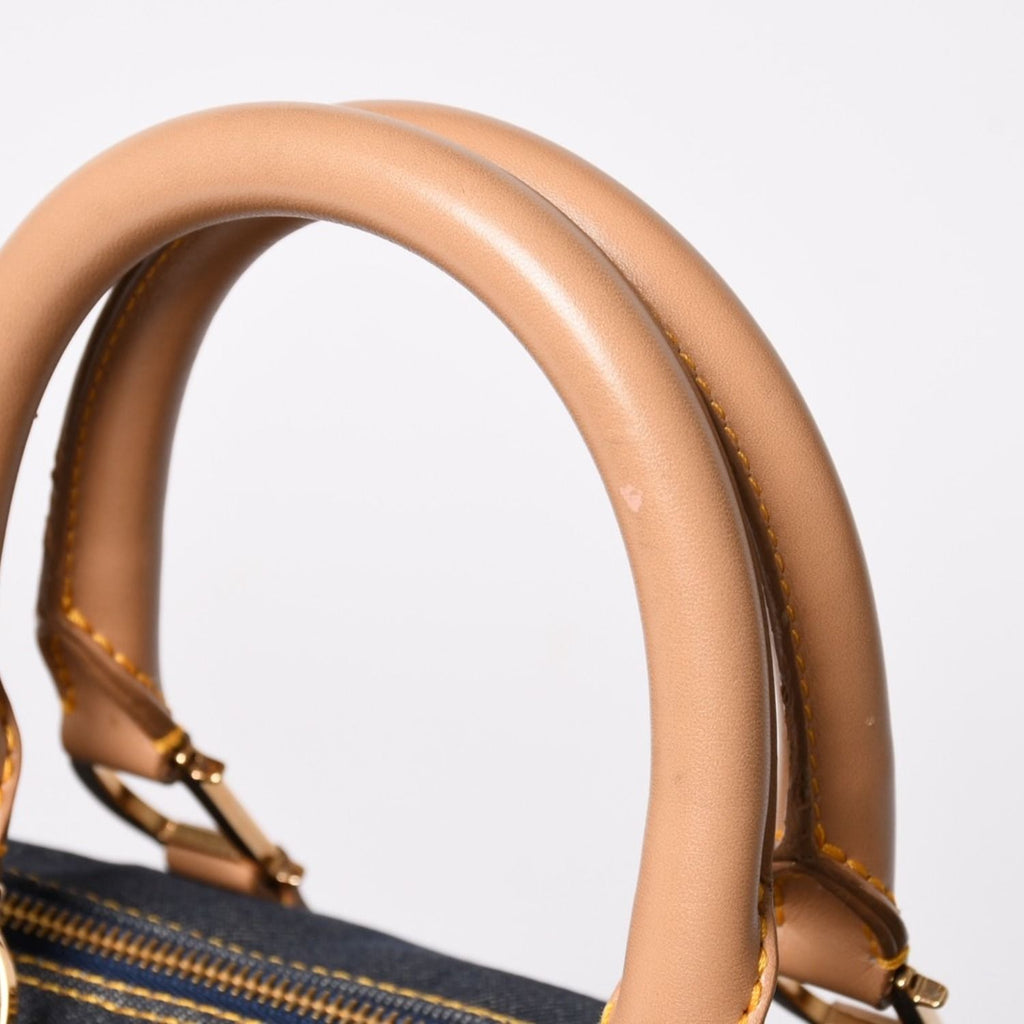 Dior Trotter Handbag Denim 35 Boston Gold — view 6