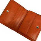 Prada Bifold Wallet Orange Leather — view 3