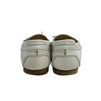 Hermes Shoes 36 White Moccasins Ribbon Leather — view 3