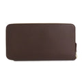 Hermes Azap Long Silk in Mocha Color Zip Around Wallet