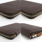 Hermes Azap Long Silk in Mocha Color Zip Around Wallet — view 9