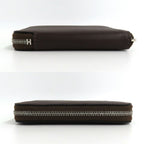 Hermes Azap Compact Silk in Mocha Color Zip Around Wallet — view 3