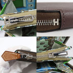 Hermes Azap Compact Silk in Mocha Color Zip Around Wallet — view 8