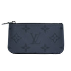 Louis Vuitton Pochette Cles Coin Purse Monogram Eclipse Black — view 2