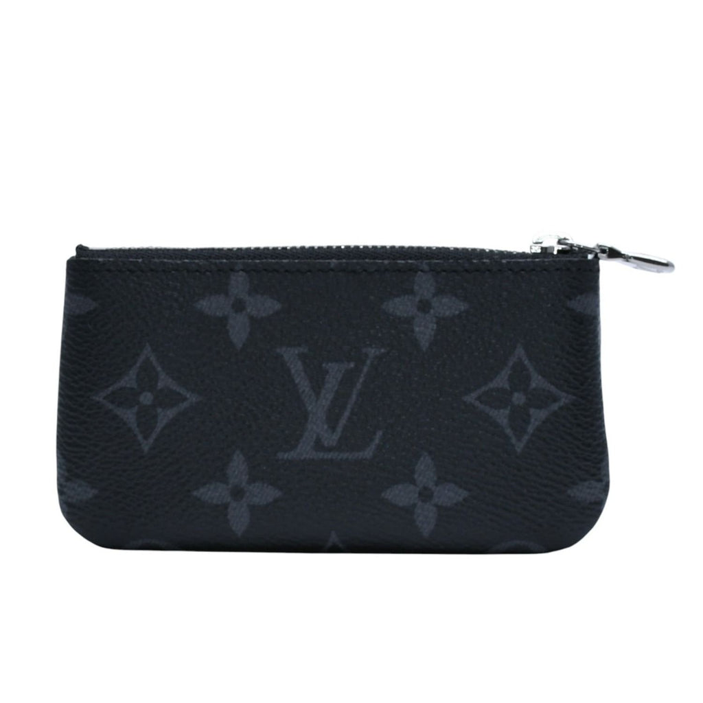 Louis Vuitton Pochette Cles Coin Purse Monogram Eclipse Black — view 3