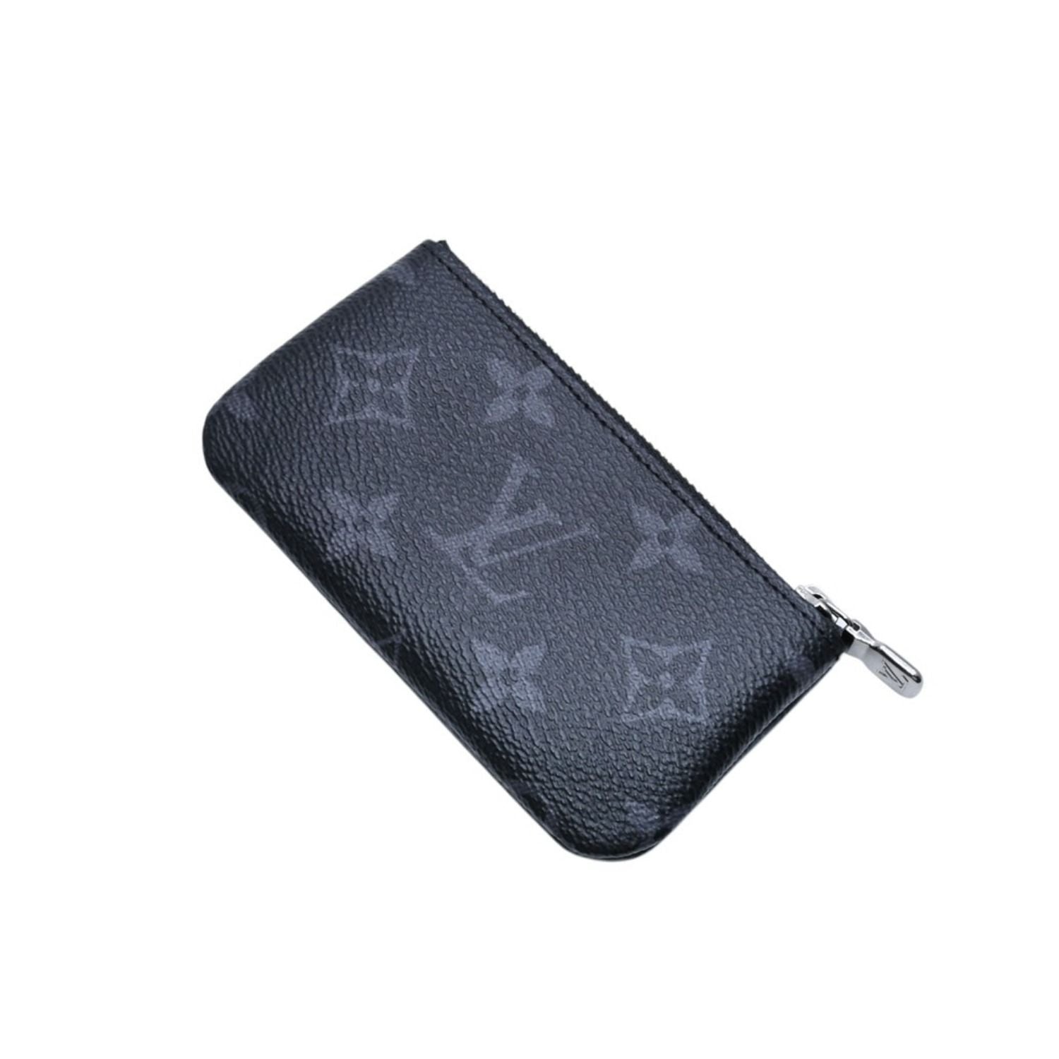 Louis Vuitton Pochette Cles Coin Purse Monogram Eclipse Black — view 5