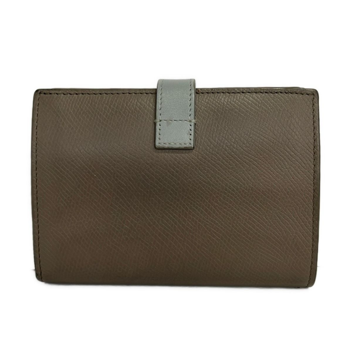 Celine Bifold Wallet Strap Pebble Mineral Leather — view 2